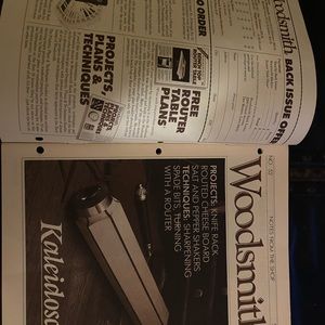 🎉5/$10🎉 Woodsmith magazine no 52 August 1987 knife rack, routed cheese board